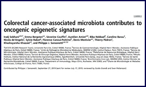 多組學(xué)研究 | 結(jié)直腸癌相關(guān)微生物群可導(dǎo)致表觀遺傳修飾改變