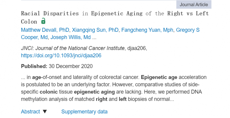 結腸表觀遺傳差異的 DNA 甲基化研究
