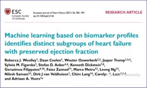 分層診療 | 利用生物標志物 +AI 智能分析快速區分心力衰竭患者亞群