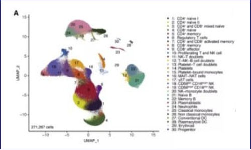 單細胞測序 | 兒童炎癥綜合征的免疫失調和自身反應性與 SARS-CoV- 2 的嚴重程度相關