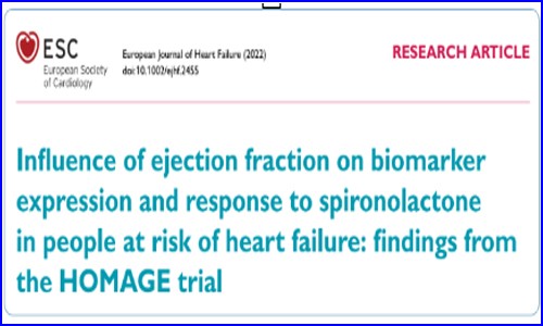 歐洲心衰雜志（IF 15.534）| Olink 揭示不同 LVEF 水平心衰人群對螺內酯治療的響應機制