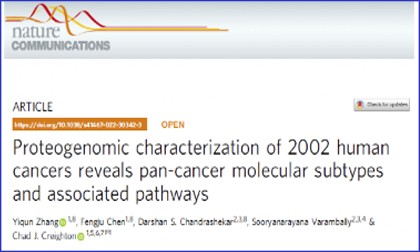 文獻解讀 |Nat Commun，基于 14 種癌癥類型的蛋白質組學及多組學數據揭示泛癌分子亞型及相關通路