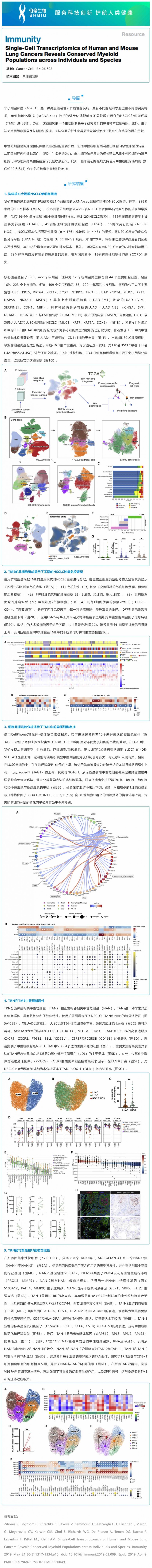 2023-01-19- 文獻解讀 | 高分辨單細胞圖譜揭示非小細胞肺癌中性粒細胞多樣性和可塑性