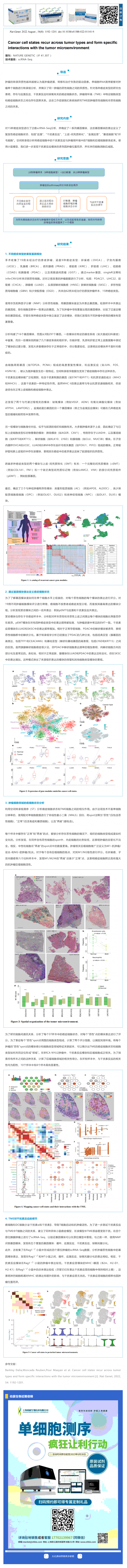 文獻(xiàn)解讀_不同腫瘤的癌細(xì)胞狀態(tài)復(fù)發(fā)以及與腫瘤微環(huán)境特定的相互作用