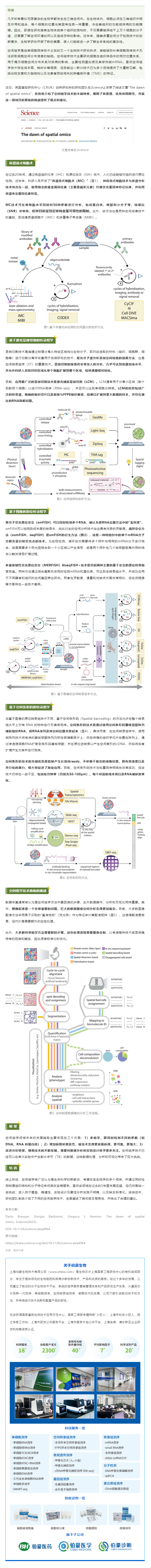 2023-08-28 Science 最新綜述 _ 空間組學技術概覽與展望