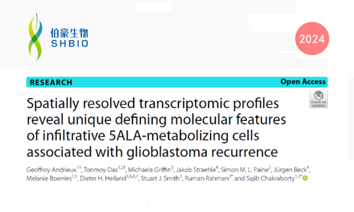 文獻(xiàn)解讀 | 空間轉(zhuǎn)錄組圖譜揭示與膠質(zhì)母細(xì)胞瘤復(fù)發(fā)相關(guān)的浸潤(rùn)性 5ALA 代謝細(xì)胞的獨(dú)特分子特征