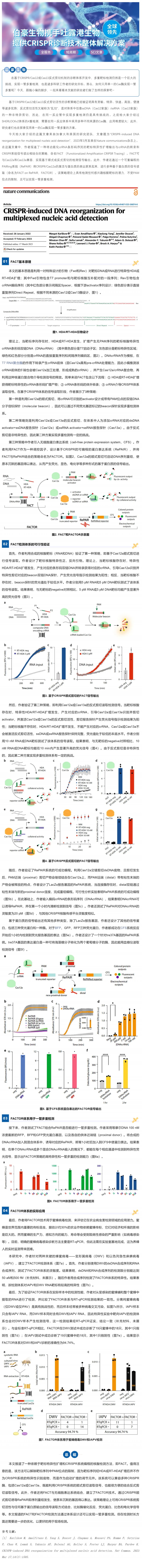 CRISPR 智庫 _《Nature communications》：基于靶標(biāo)特異性擴(kuò)增和 CRISPR