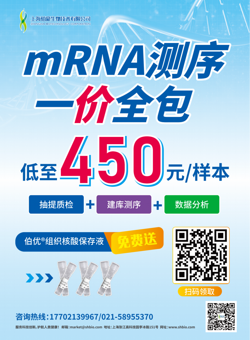 低至 450 元 / 樣本 |mRNA 測序一價(jià)全包