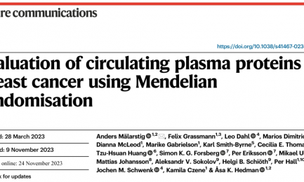 文獻(xiàn)解讀 | 孟德爾隨機(jī)化方法評估乳腺癌患者的血漿循環(huán)蛋白