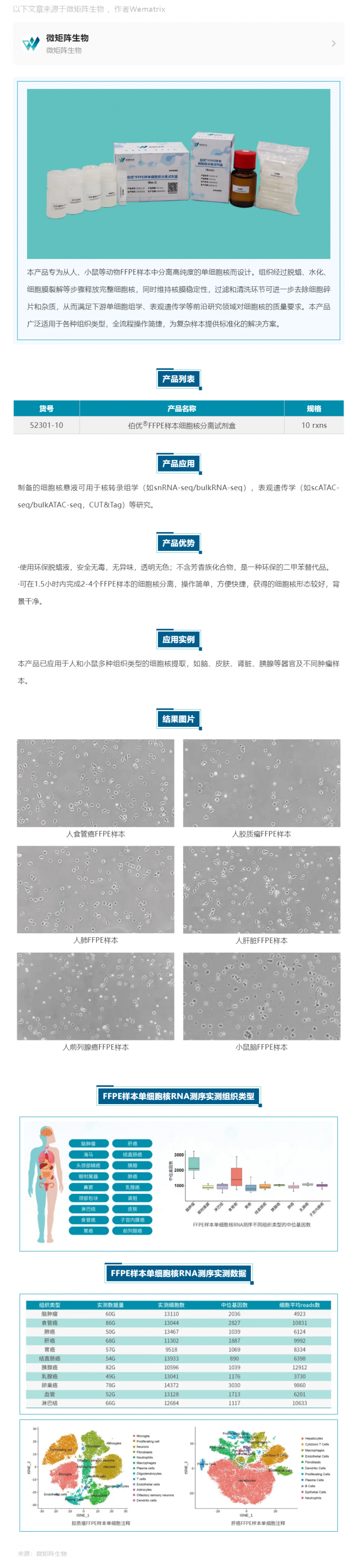 伯優(yōu)?FFPE 樣本細胞核分離試劑盒