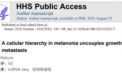文獻(xiàn)解讀 | 黑色素瘤的細(xì)胞層次結(jié)構(gòu)使生長和轉(zhuǎn)移分離