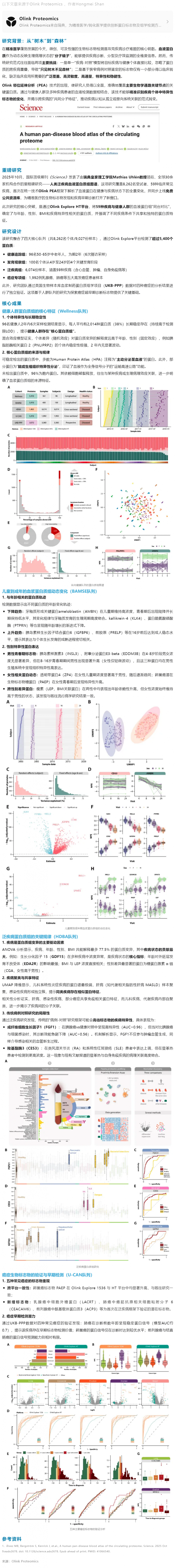 Science 重磅 |Olink 助力描繪首份泛疾病血液蛋白質組圖譜，精準醫(yī)療迎來“全景數(shù)據(jù)”時代